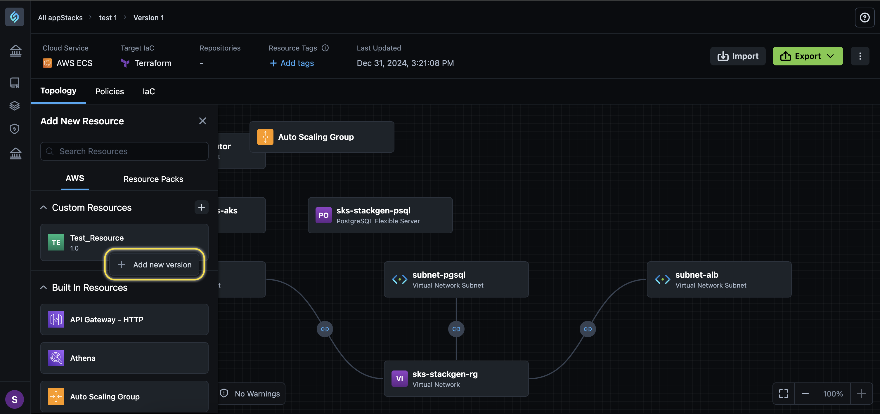 Create Resource Version1