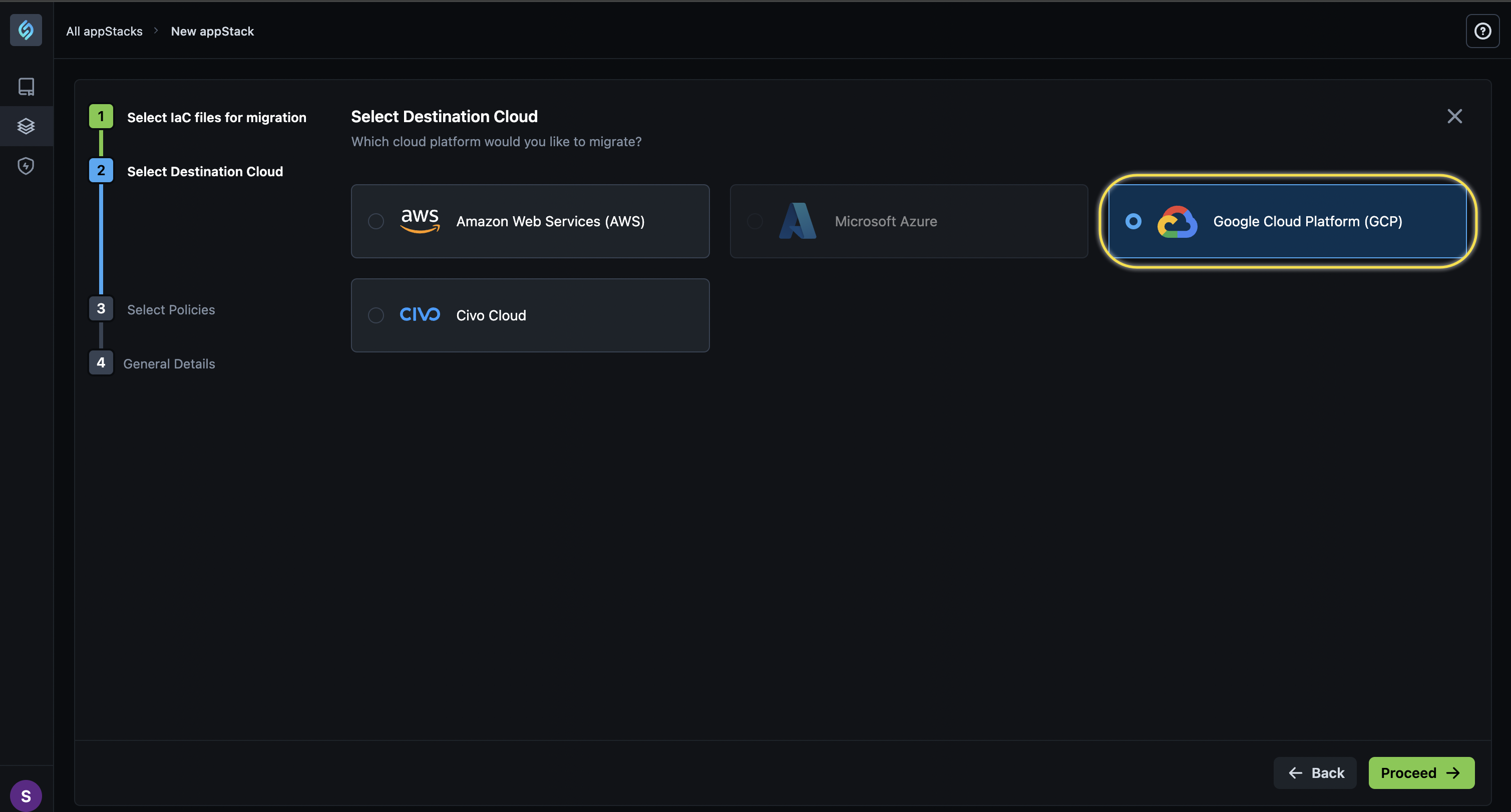 Azure to GCP