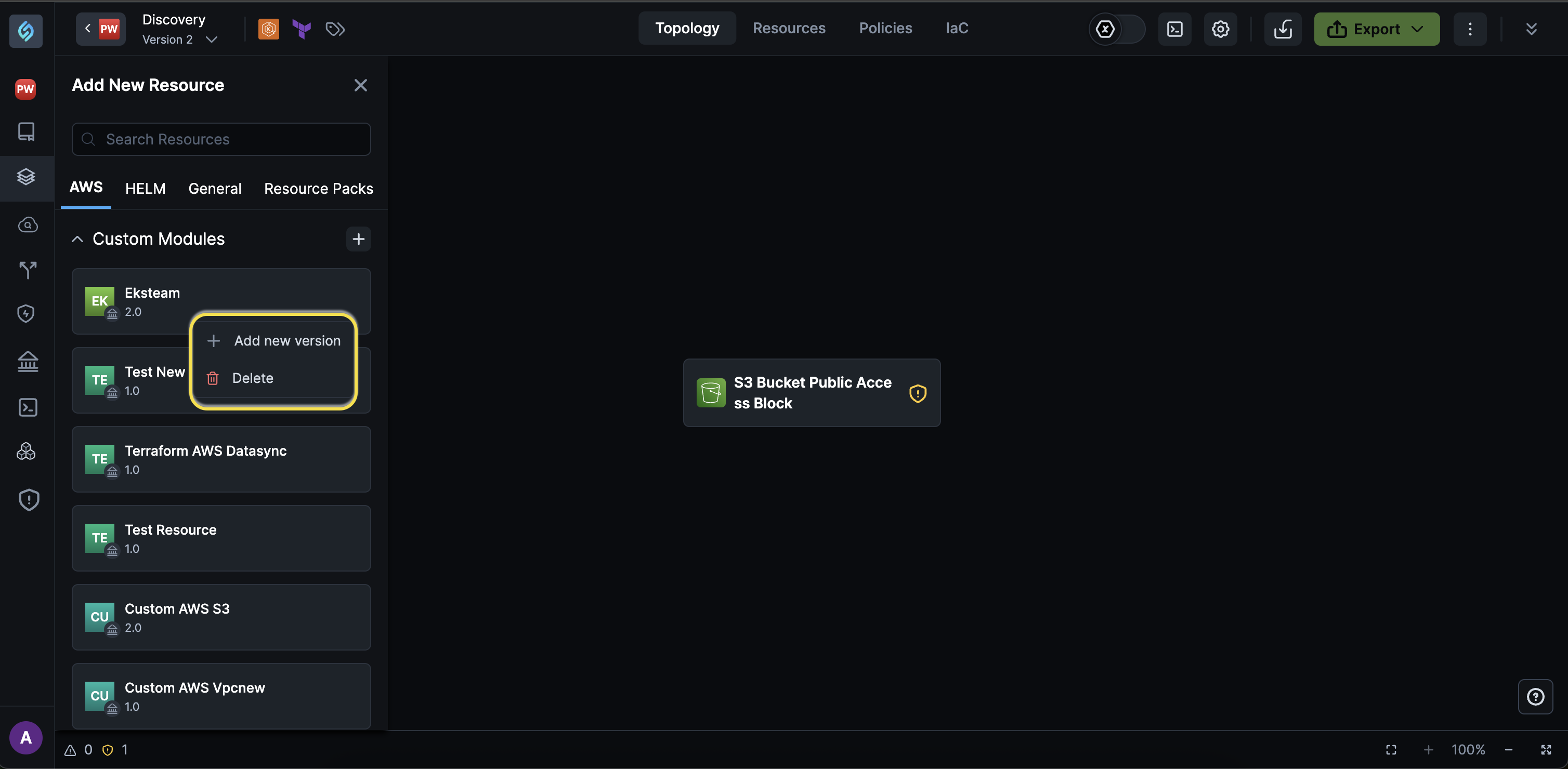 Delete Custom Module